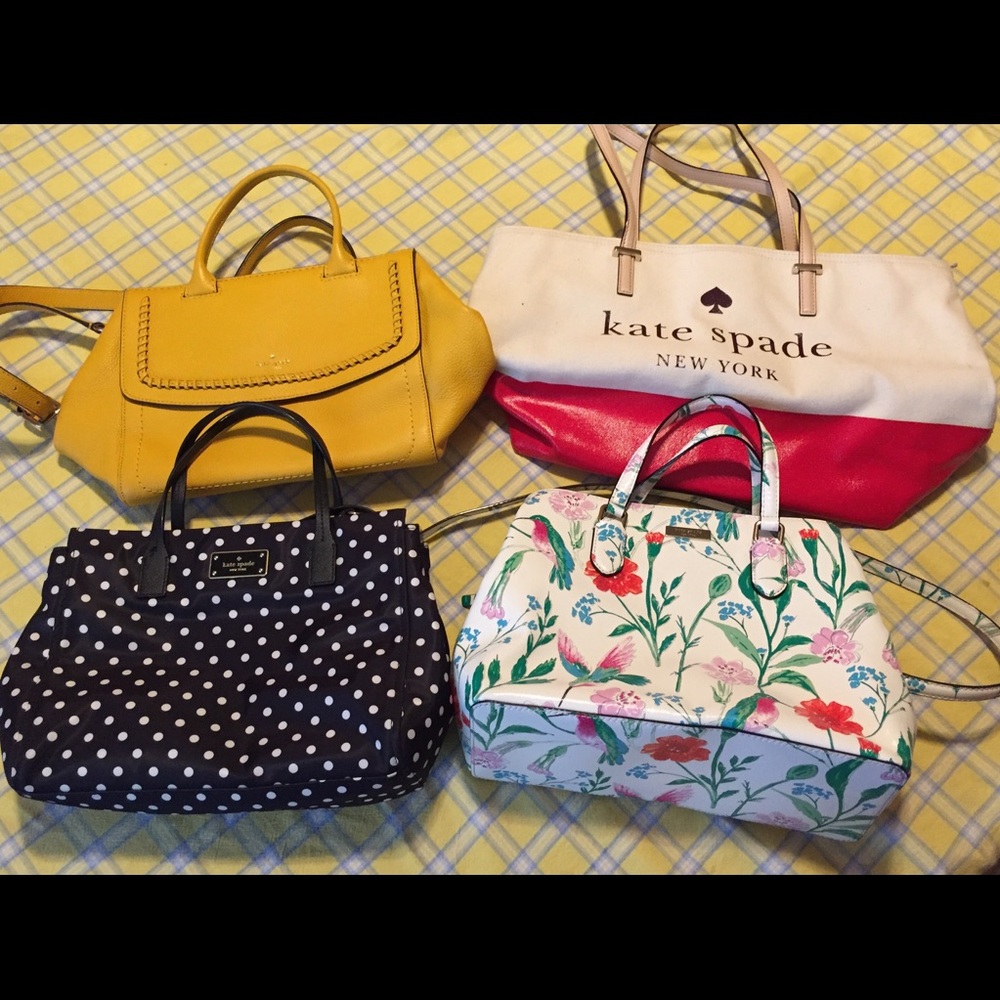 Bundle of 4 Kate Spade New York handbags